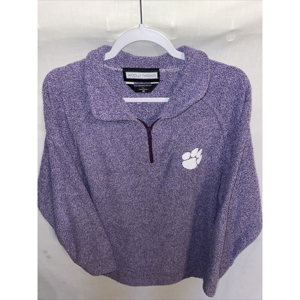Woolly Threads Georgia Bulldogs Men’s Pullover Sweater Size Large Purple Gameday